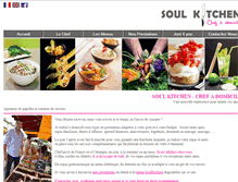 Tablet Screenshot of chefadomicile-soulkitchen.fr